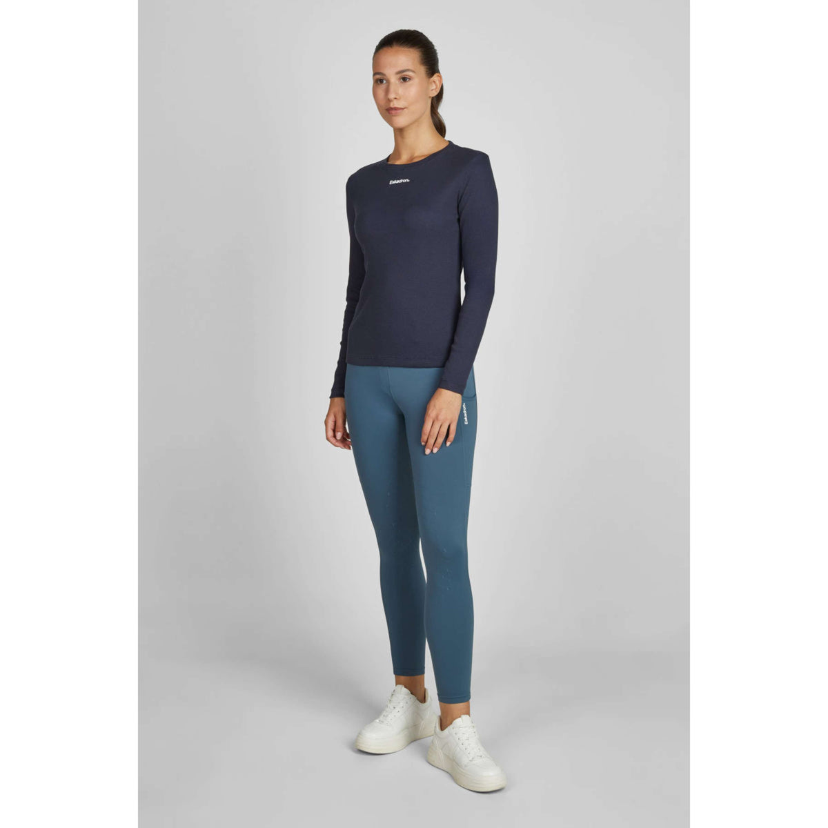 Eskadron Manga Larga Classic Sports Rib Navy