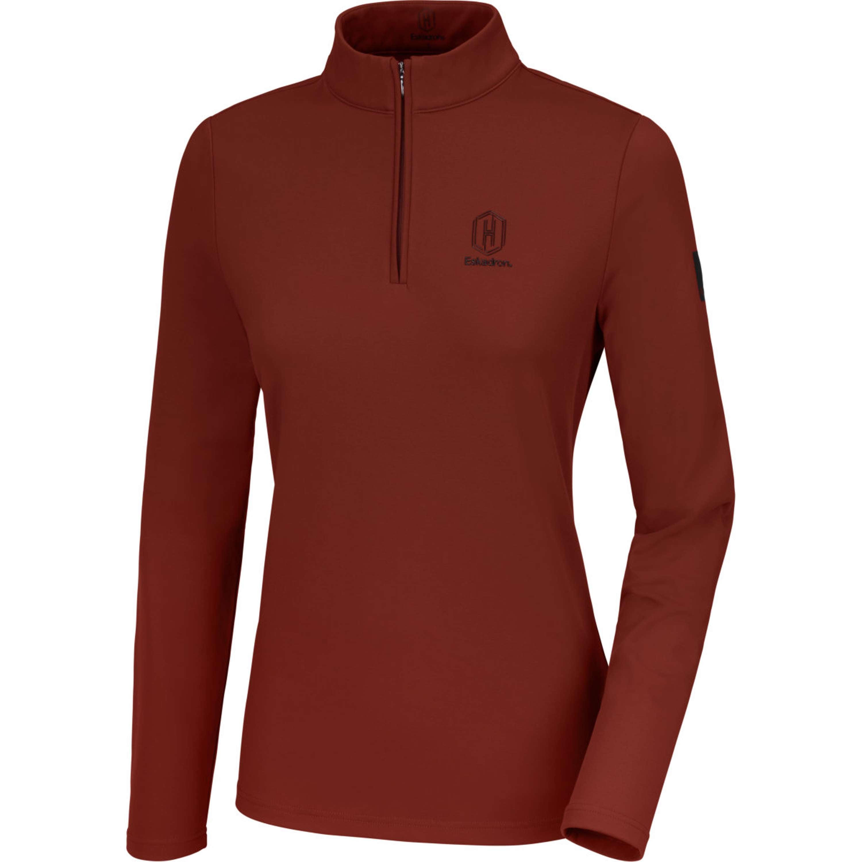 Eskadron Camiseta Heritage Half-Zip Merlot