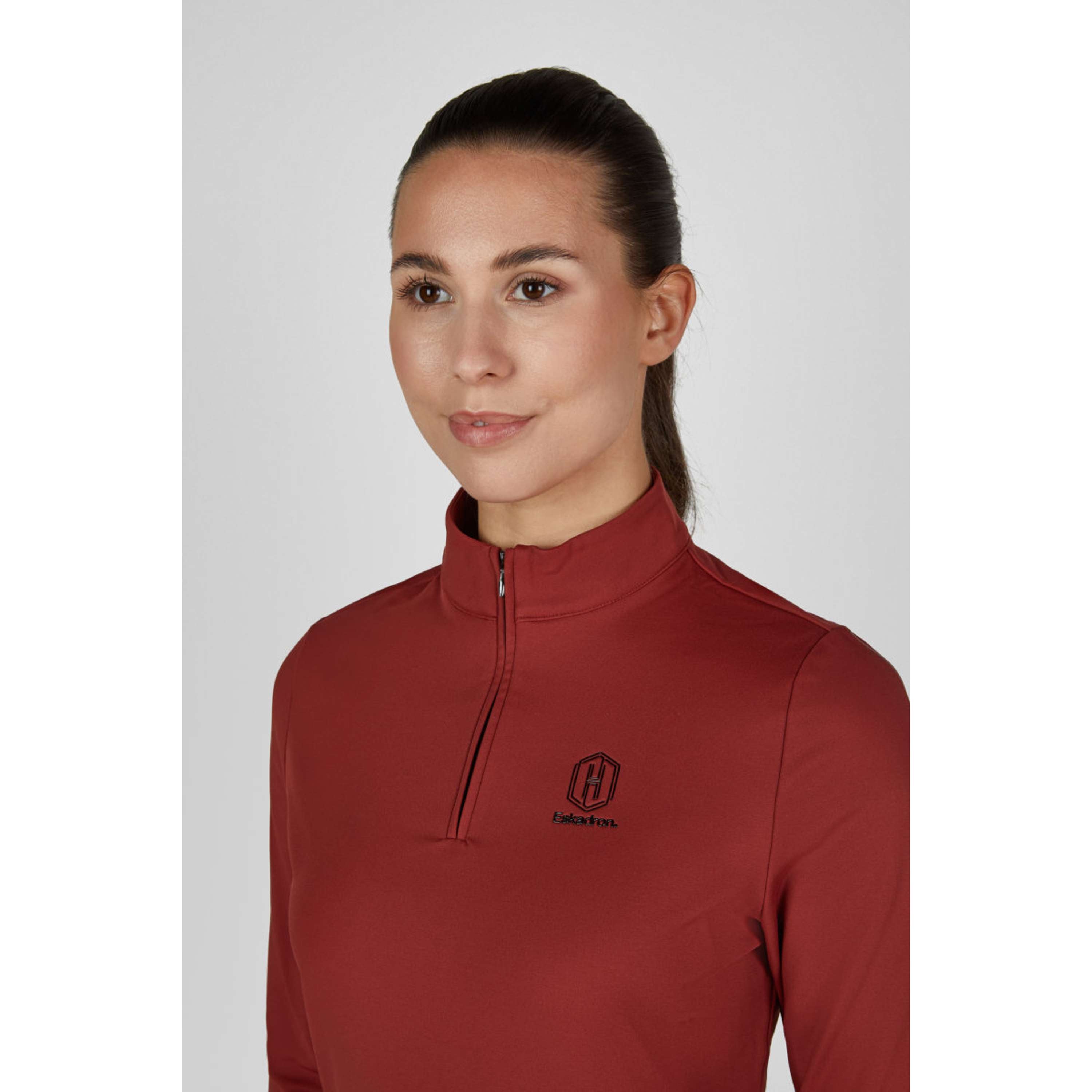 Eskadron Camiseta Heritage Half-Zip Merlot
