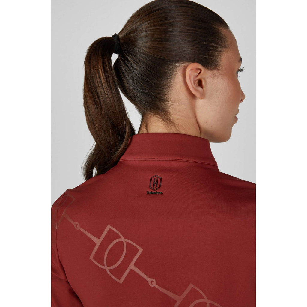 Eskadron Camiseta Heritage Half-Zip Merlot