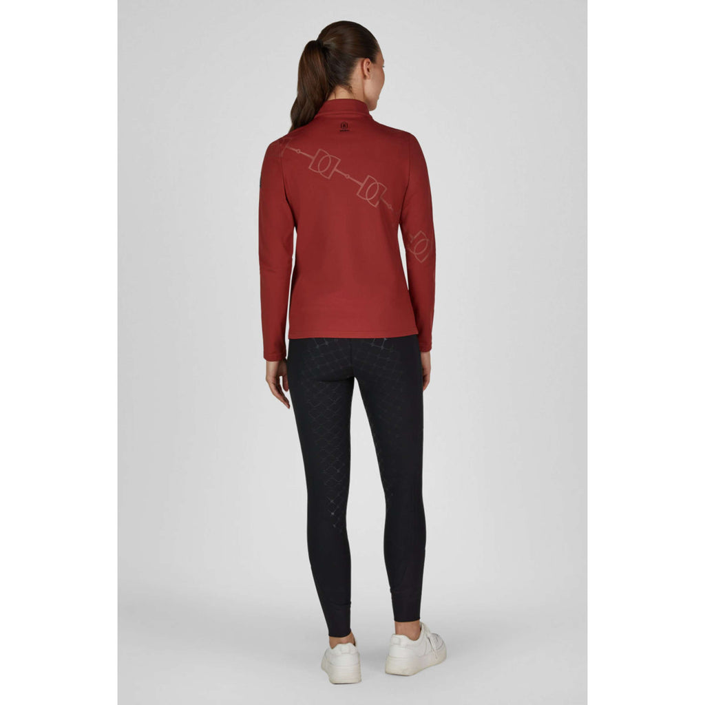 Eskadron Camiseta Heritage Half-Zip Merlot