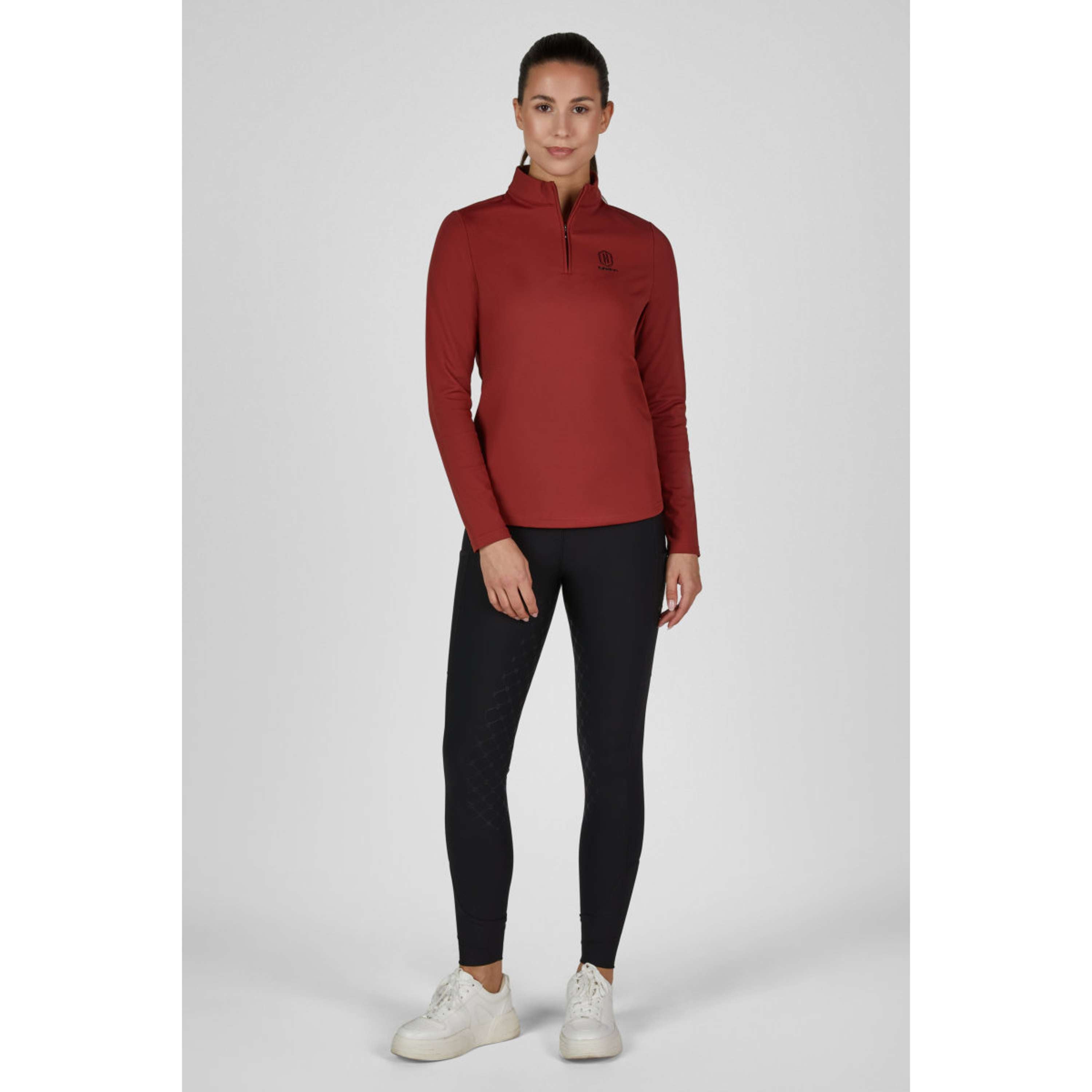 Eskadron Camiseta Heritage Half-Zip Merlot