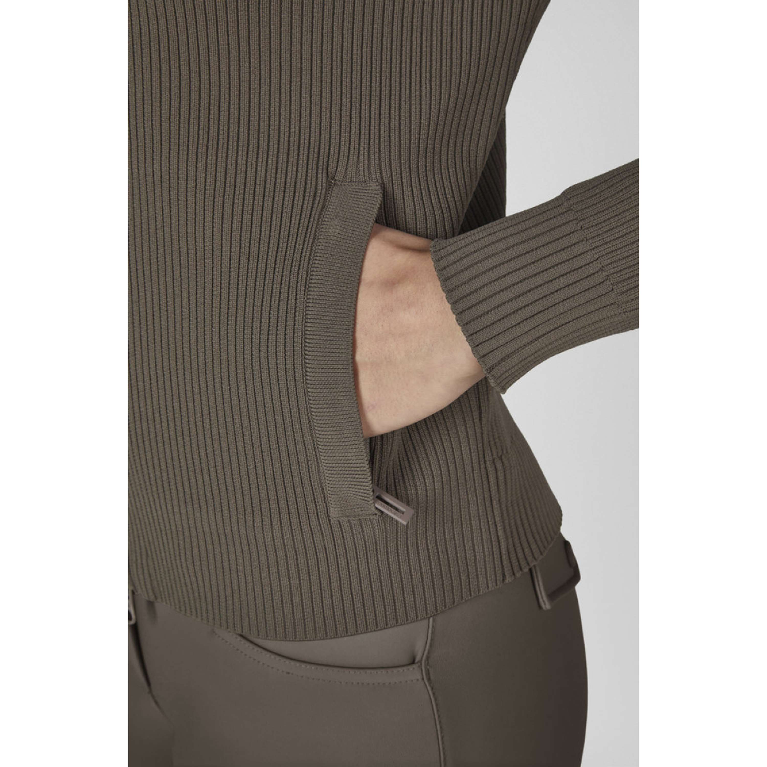 Eskadron Sudadera con capucha y cremallera Dynamics Knit Powdertaupe