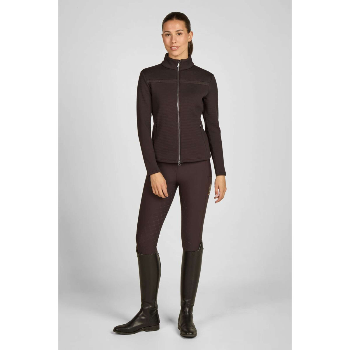 Eskadron Sudadera con capucha y cremallera Heritage Black Truffle