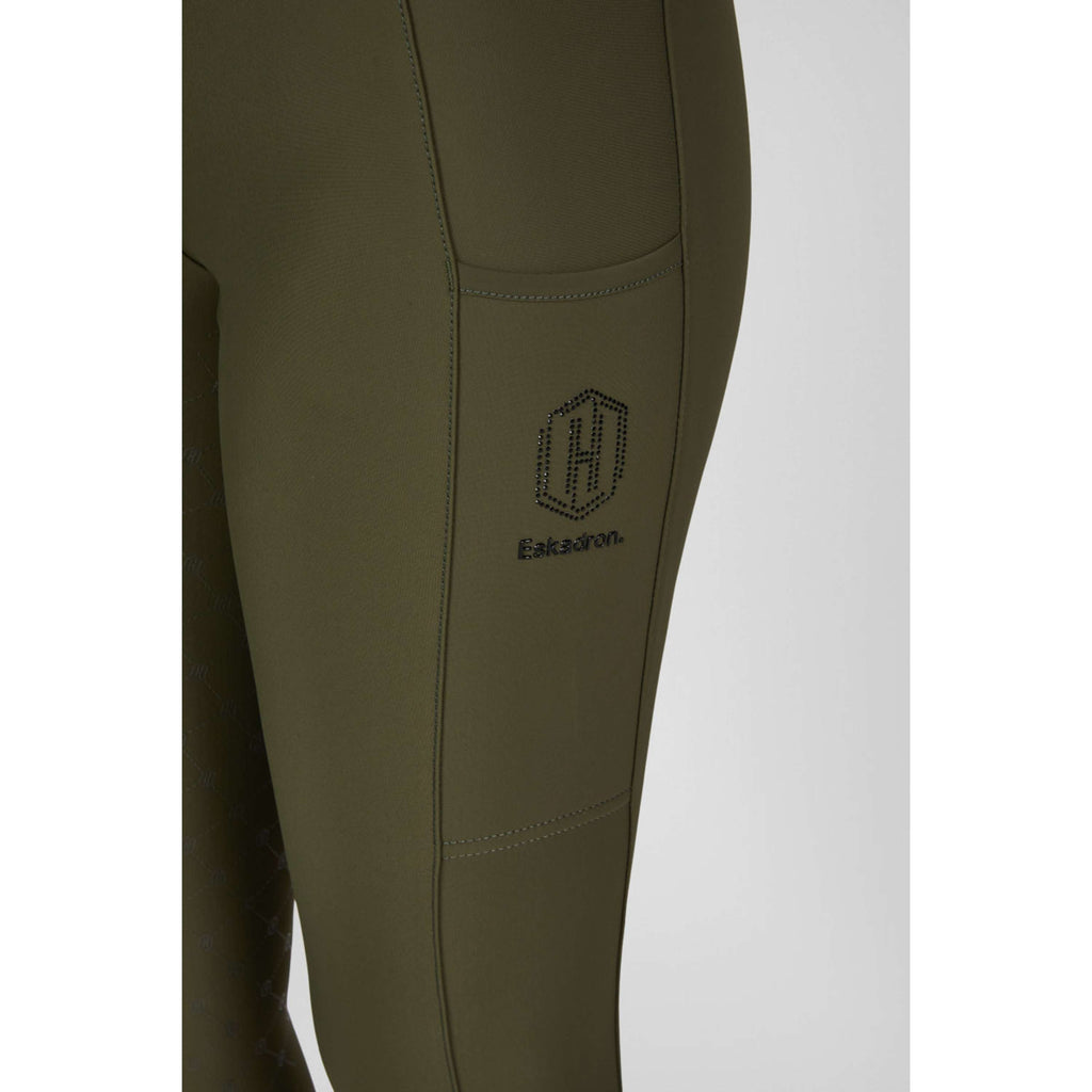 Eskadron Legging de Equitación Heritage Pro Full Grip Deep Moss