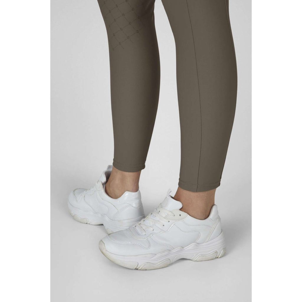 Eskadron Legging de Equitación Dynamics Cosy Full Grip Powdertaupe