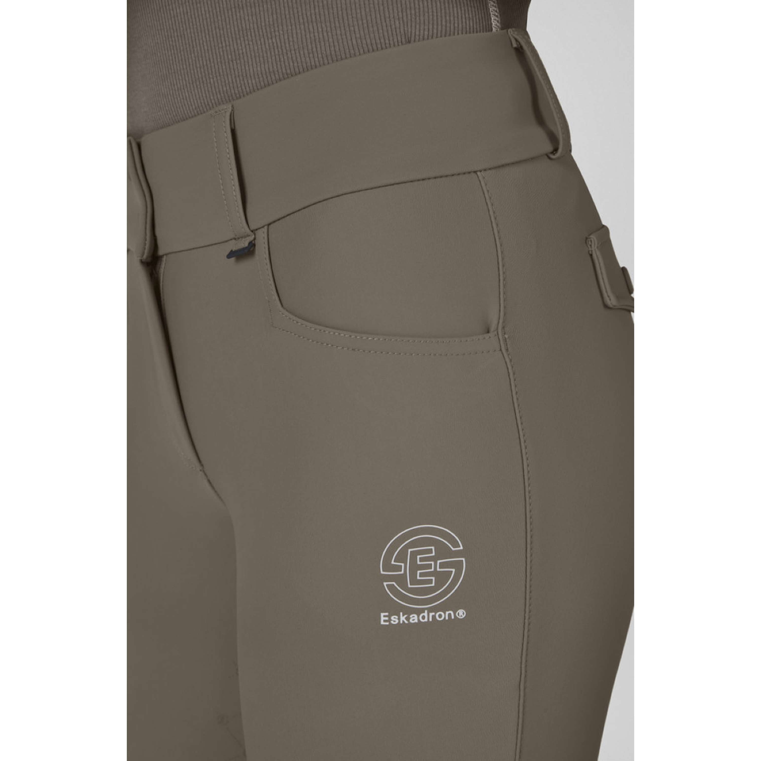 Eskadron Pantalón de Equitación Dynamics Full Grip Powdertaupe