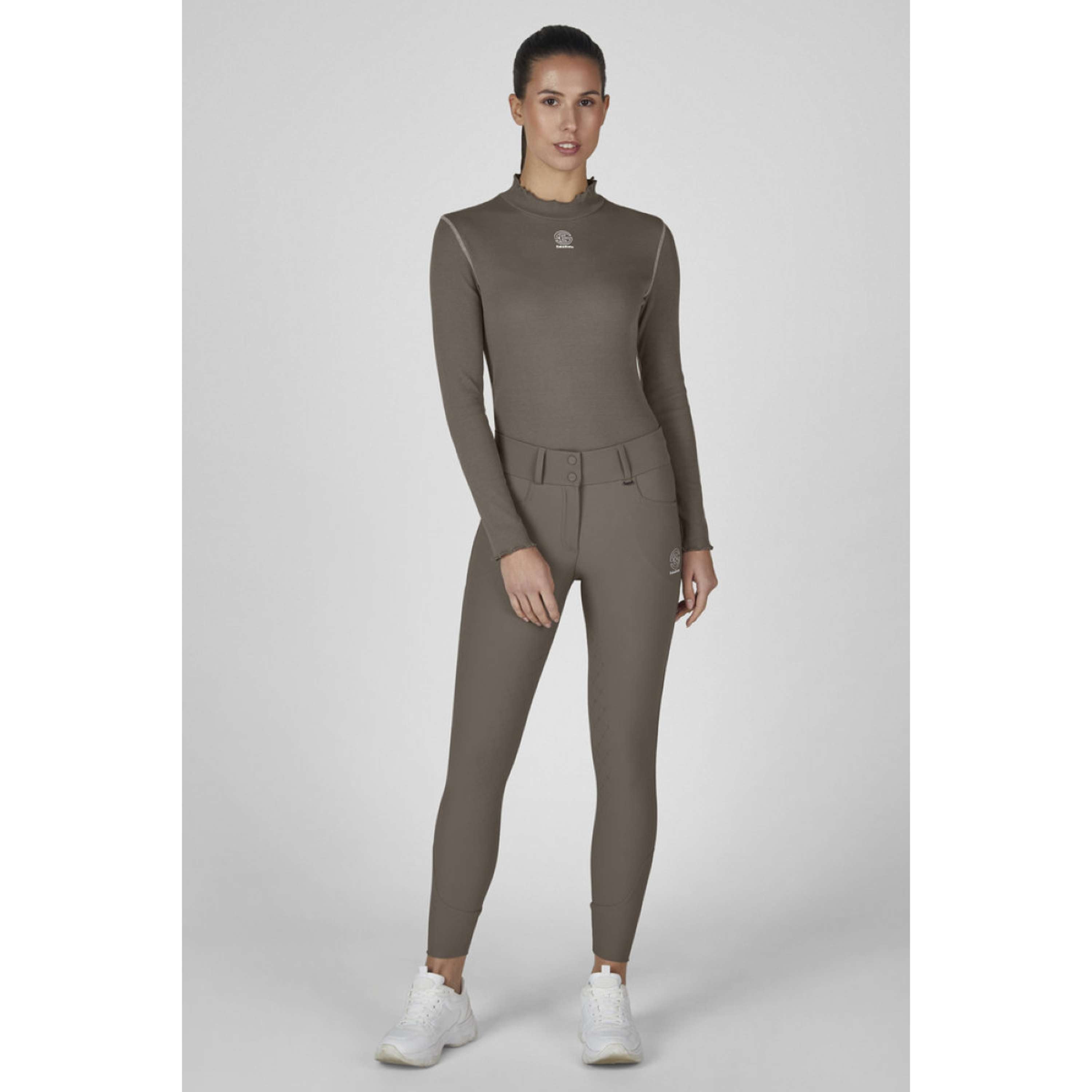 Eskadron Pantalón de Equitación Dynamics Full Grip Powdertaupe