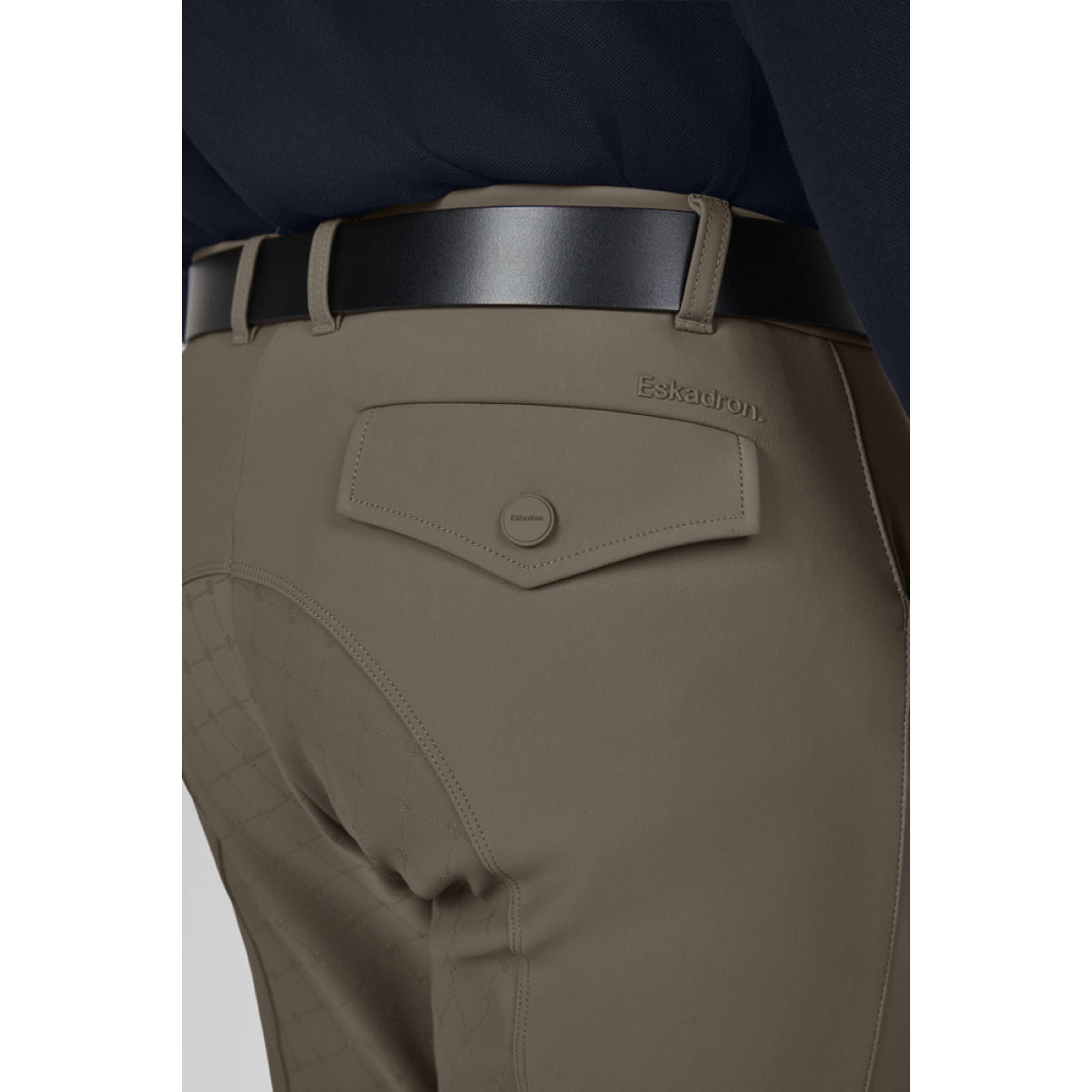 Eskadron Pantalón de Equitación Dynamics Full Grip Hombres Powdertaupe