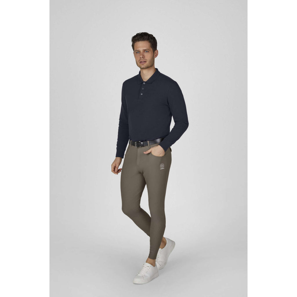 Eskadron Pantalón de Equitación Dynamics Full Grip Hombres Powdertaupe