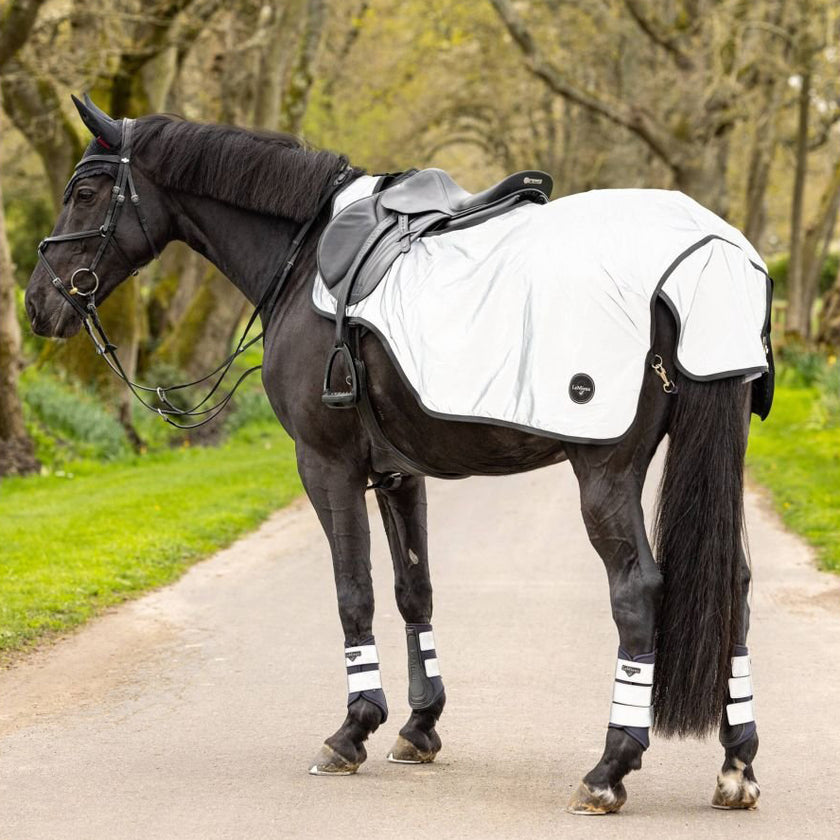 LeMieux Alfombra Exercise Reflexión Black Reflective