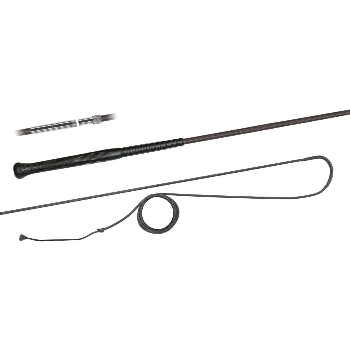 Fleck Látigo de Doma Ergo-Grip Separado Negro