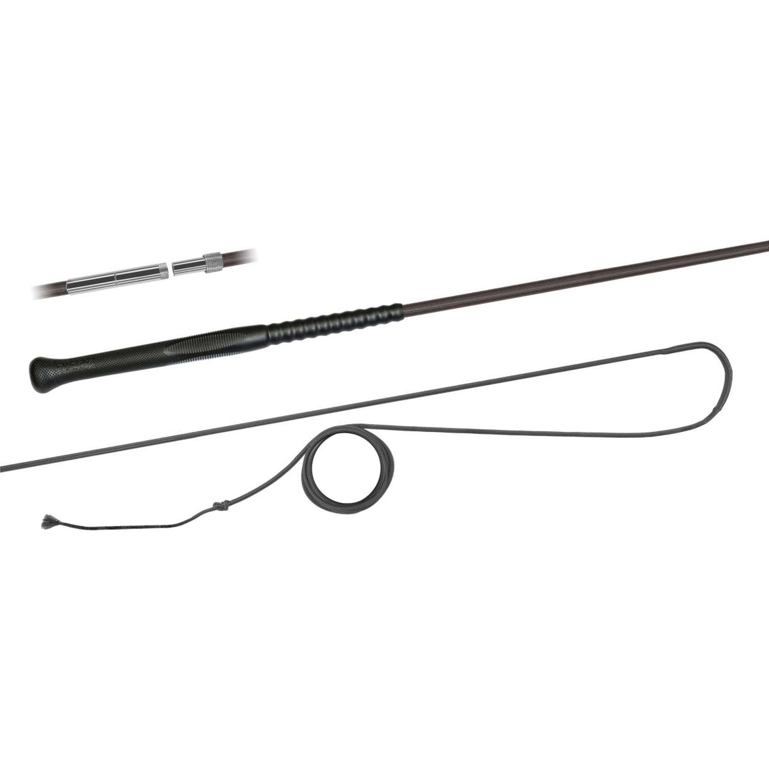 Fleck Látigo de Doma Ergo-Grip Separado Negro Fleck Látigo de Doma Ergo-Grip Separado Negro