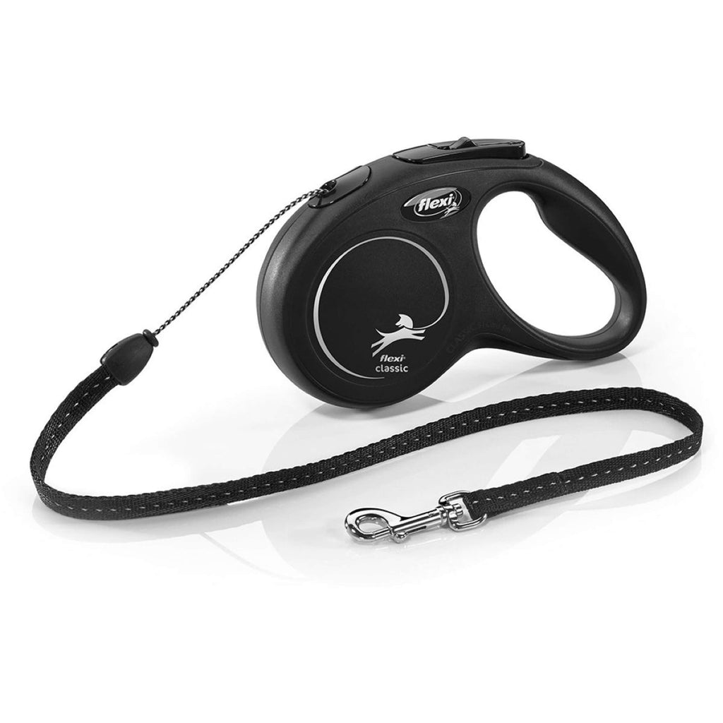 Flexi New Classic con Cuerda Negro