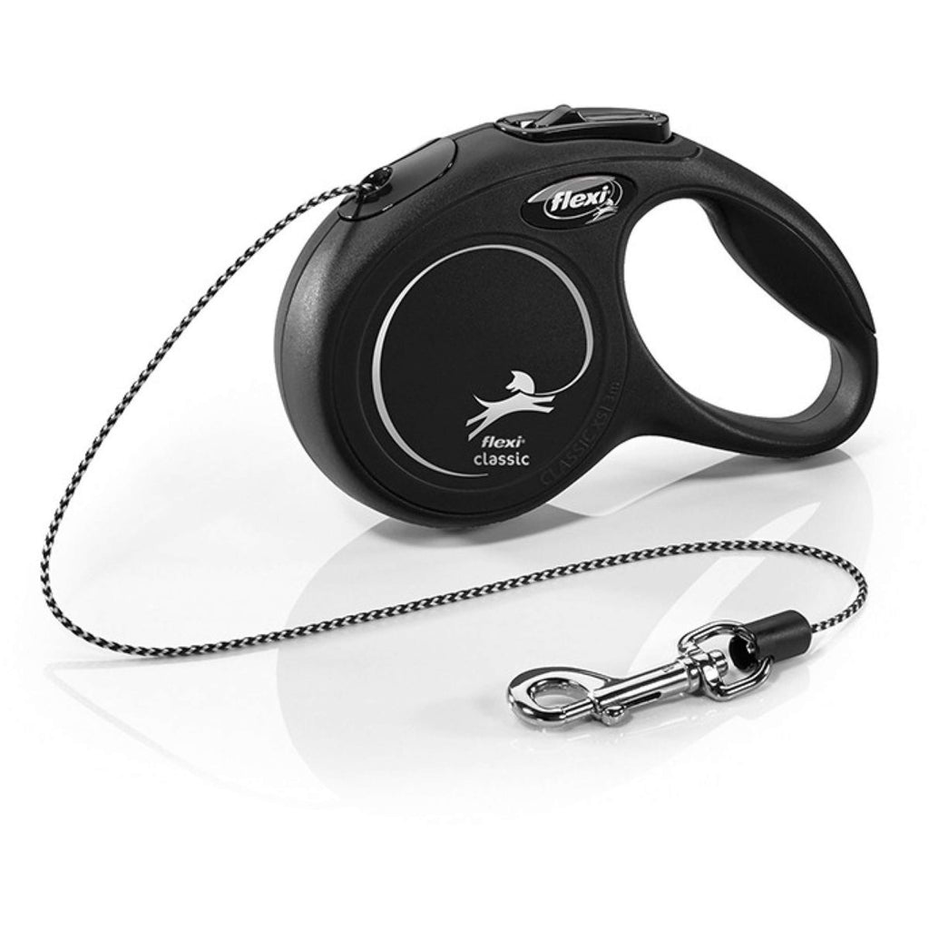 Flexi New Classic con Cuerda Negro