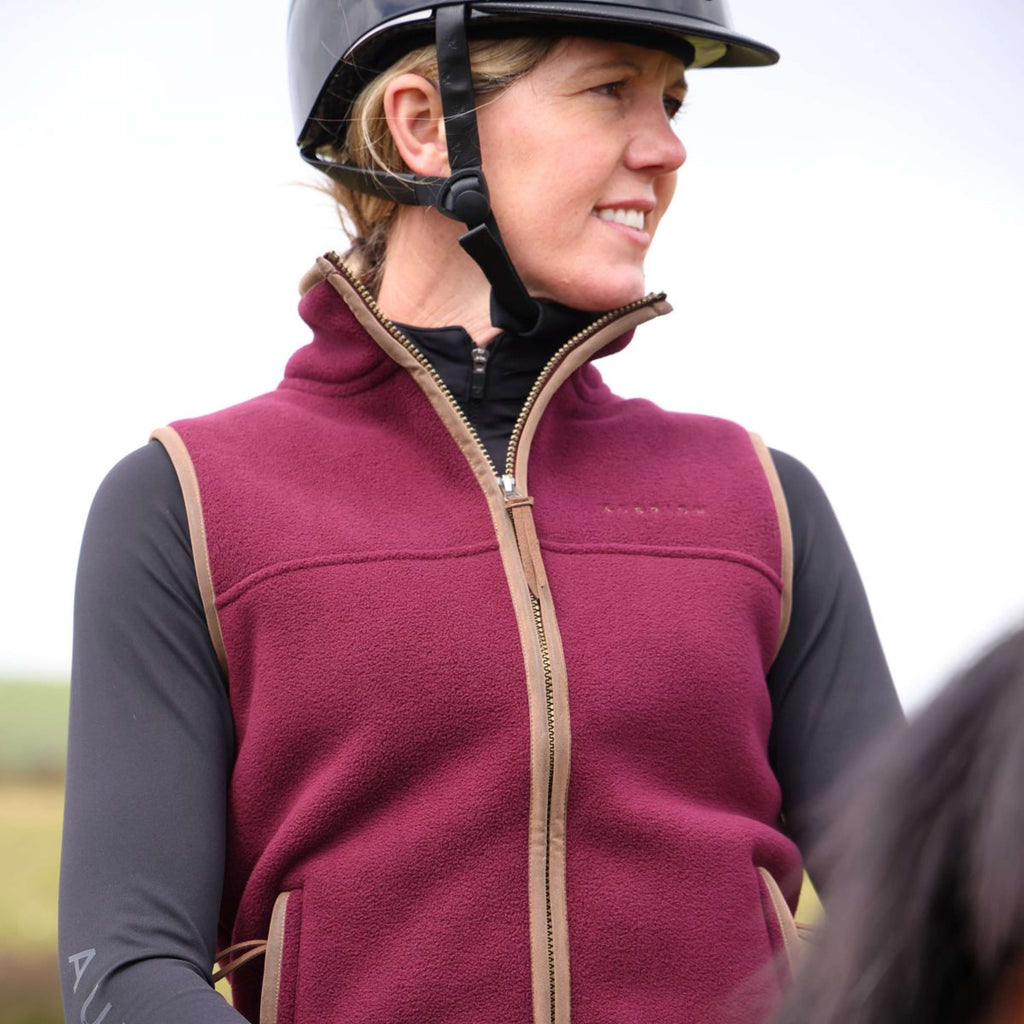 Aubrion by Shires Chaleco Original Fleece Maroon