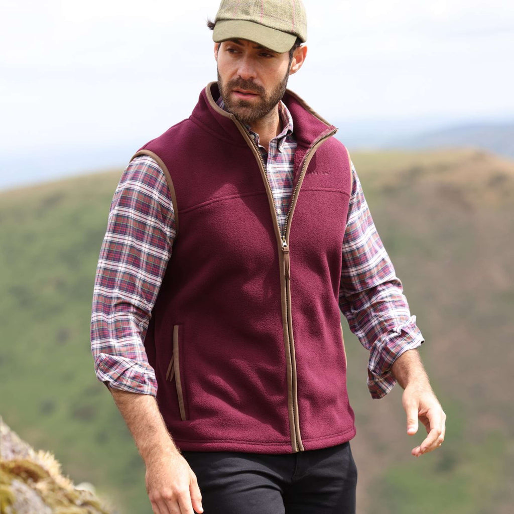 Aubrion by Shires Chaleco Original Fleece Maroon