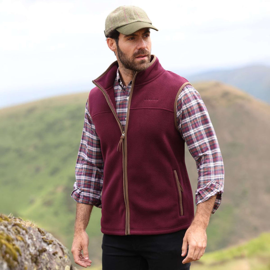 Aubrion by Shires Chaleco Original Fleece Maroon