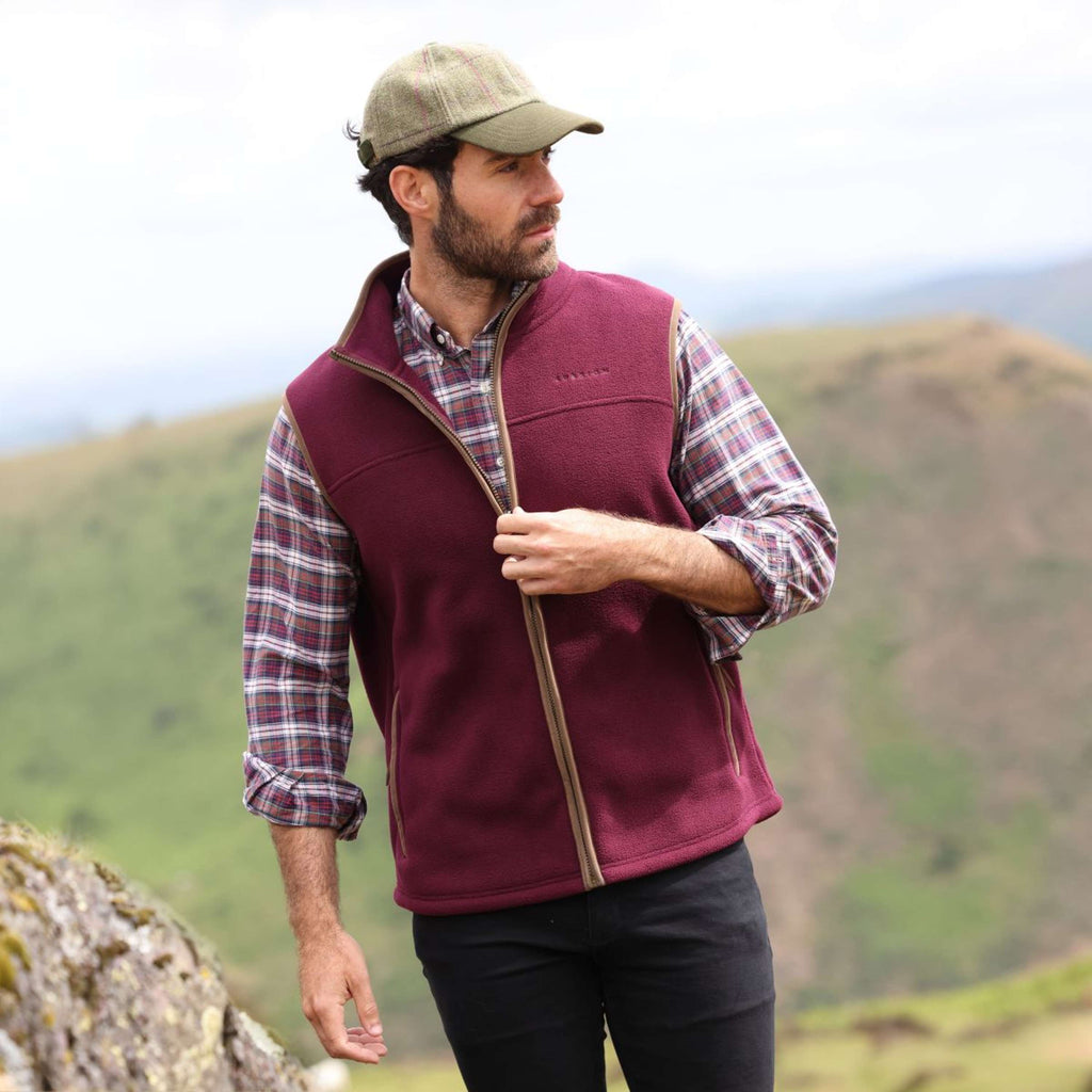 Aubrion by Shires Chaleco Original Fleece Maroon