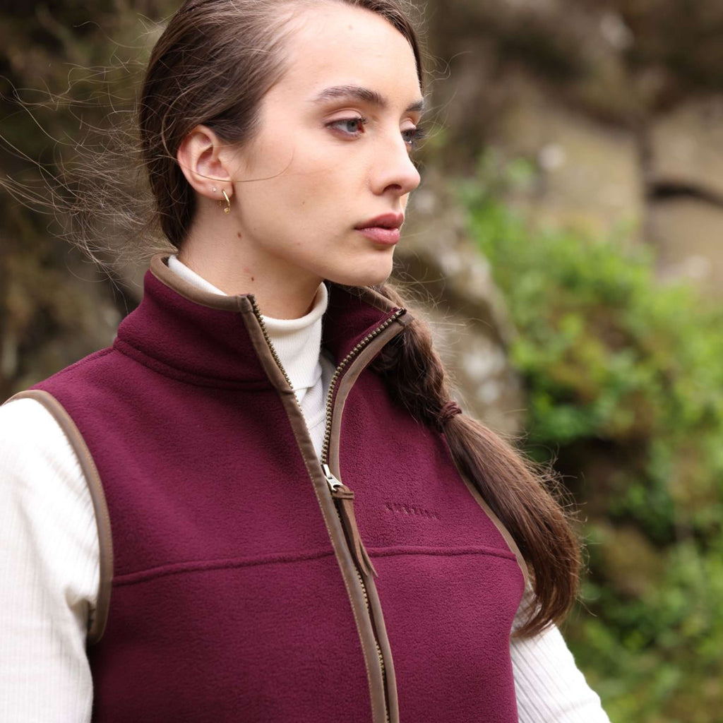 Aubrion by Shires Chaleco Original Fleece Maroon