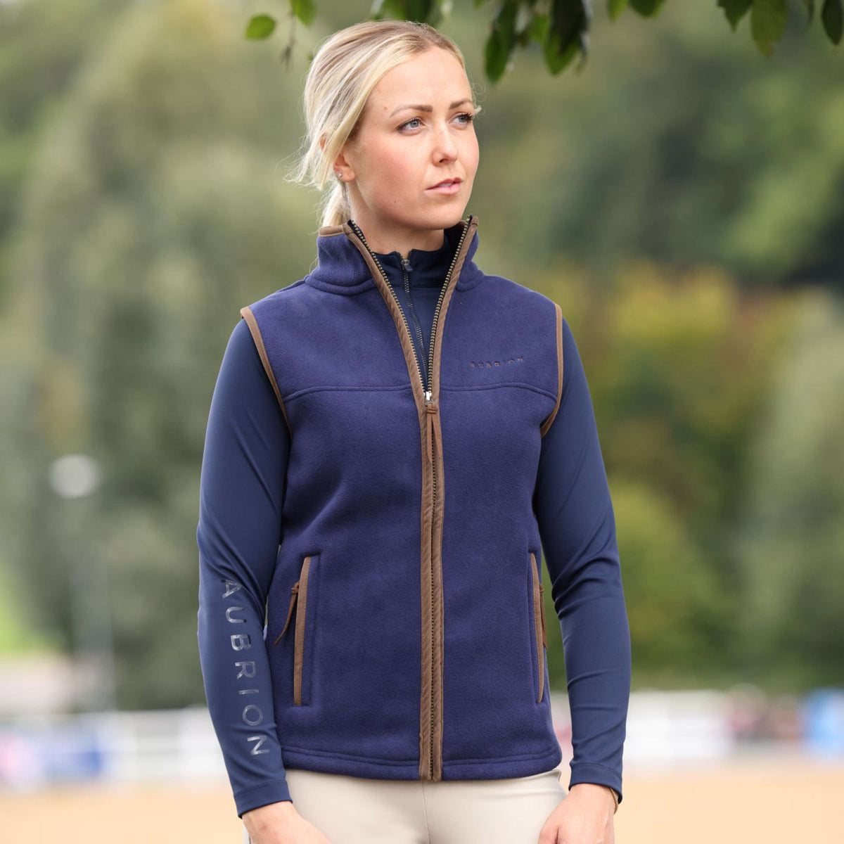 Aubrion by Shires Chaleco Original Fleece Navy