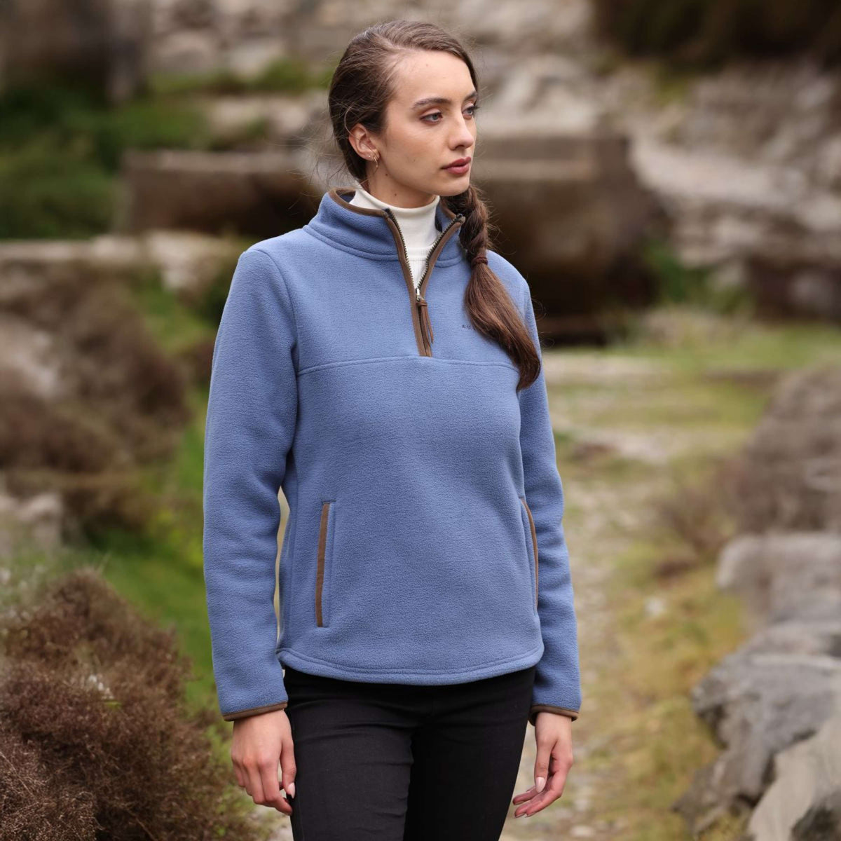 Aubrion by Shires Suéter Original Fleece Azul