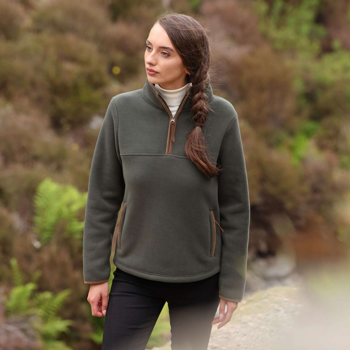 Aubrion by Shires Suéter Original Fleece Verde
