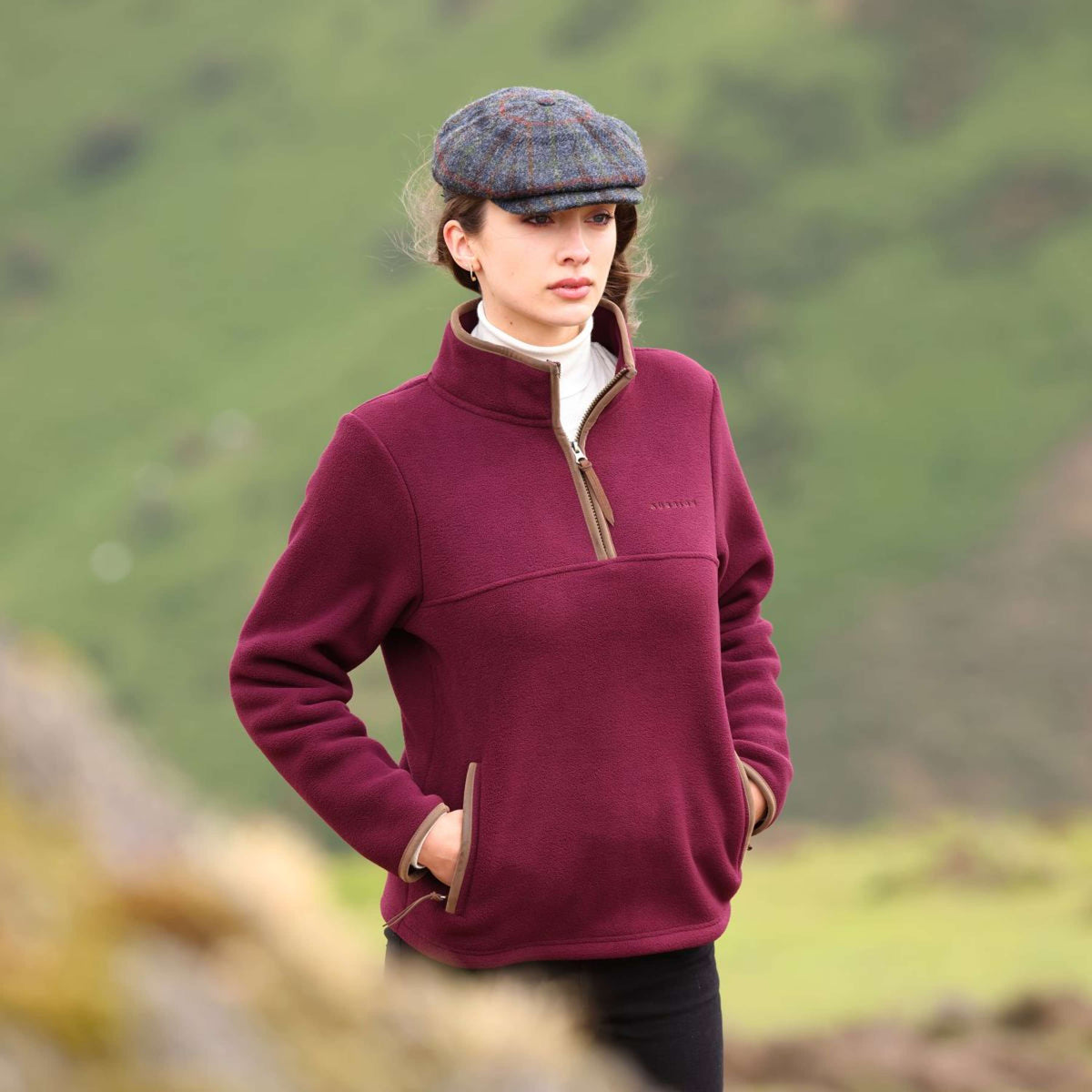 Aubrion by Shires Suéter Original Fleece Maroon