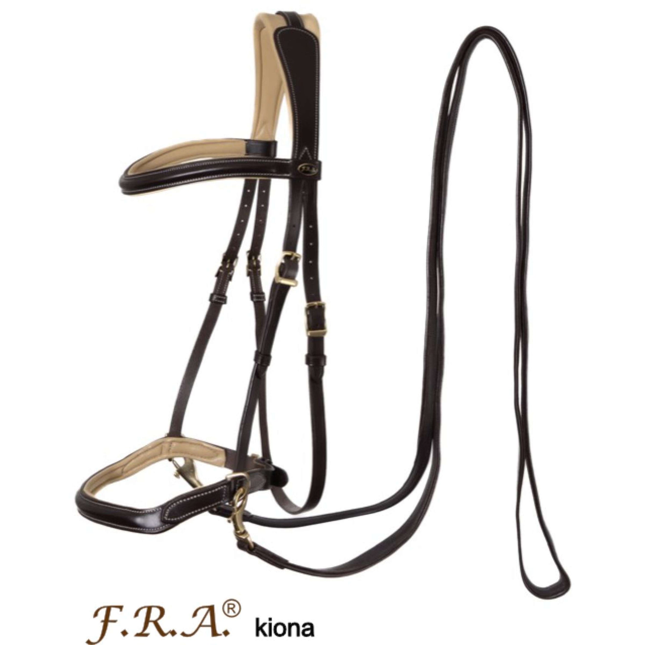 F.R.A. Brida sin Bocado Kiona Marron Beige F.R.A. Brida sin Bocado Kiona Marron Beige