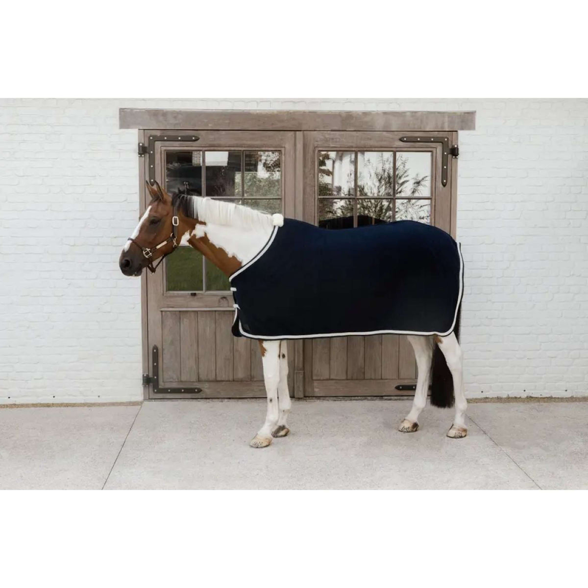Kentucky Horsewear Manta de Forro Polar Plaited Navy