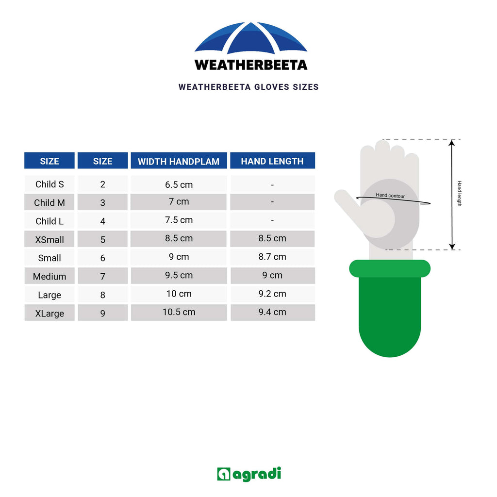 WeatherBeeta Guantes de Equitación Heat-Tec Negro