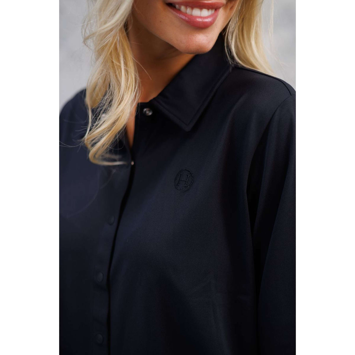 Harcour Shirt Sharly LS Mujer Negro