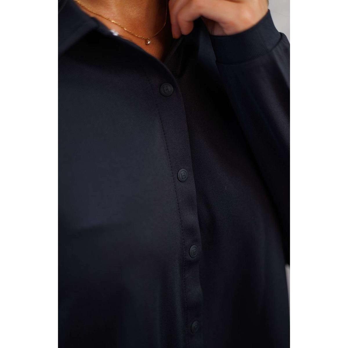 Harcour Shirt Sharly LS Mujer Negro