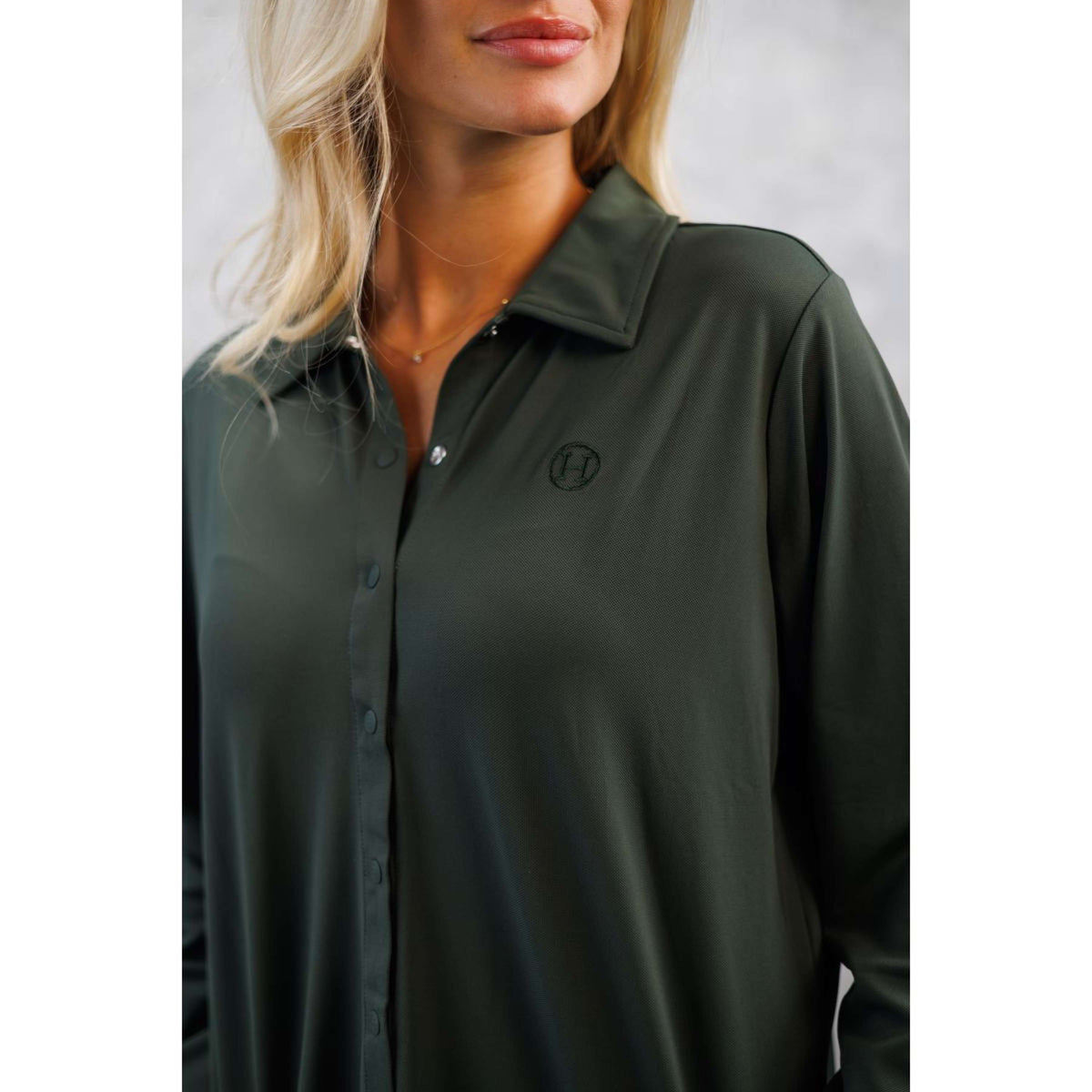 Harcour Shirt Sharly LS Mujer Khaki