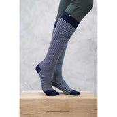 Harcour Calcetines Spiral Marino/Blanco