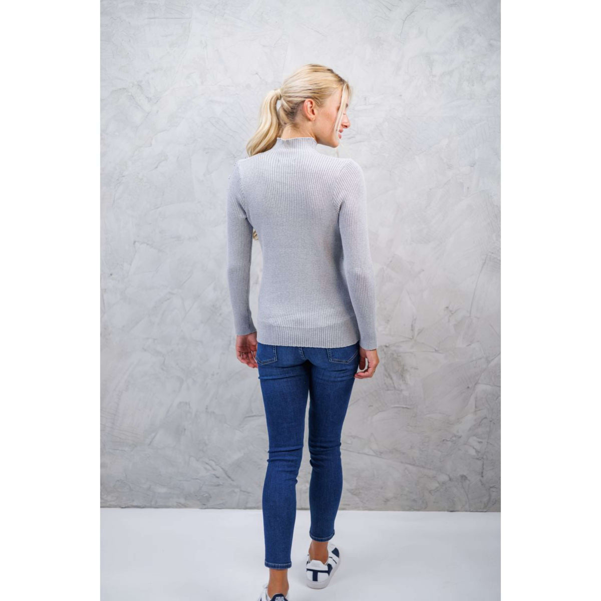 Harcour Suéter Swambi Mujer Gris Melange