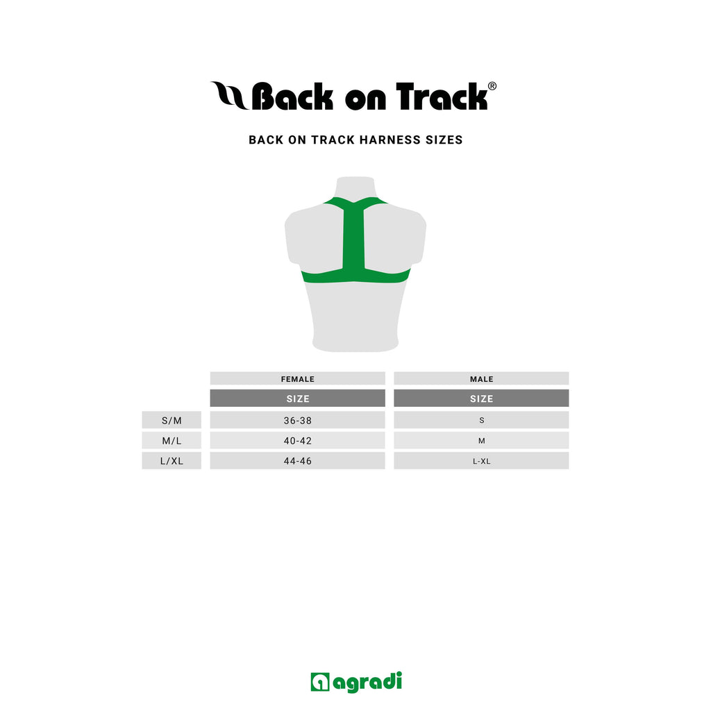 Back on Track Arnés Recordatorio de postura Negro