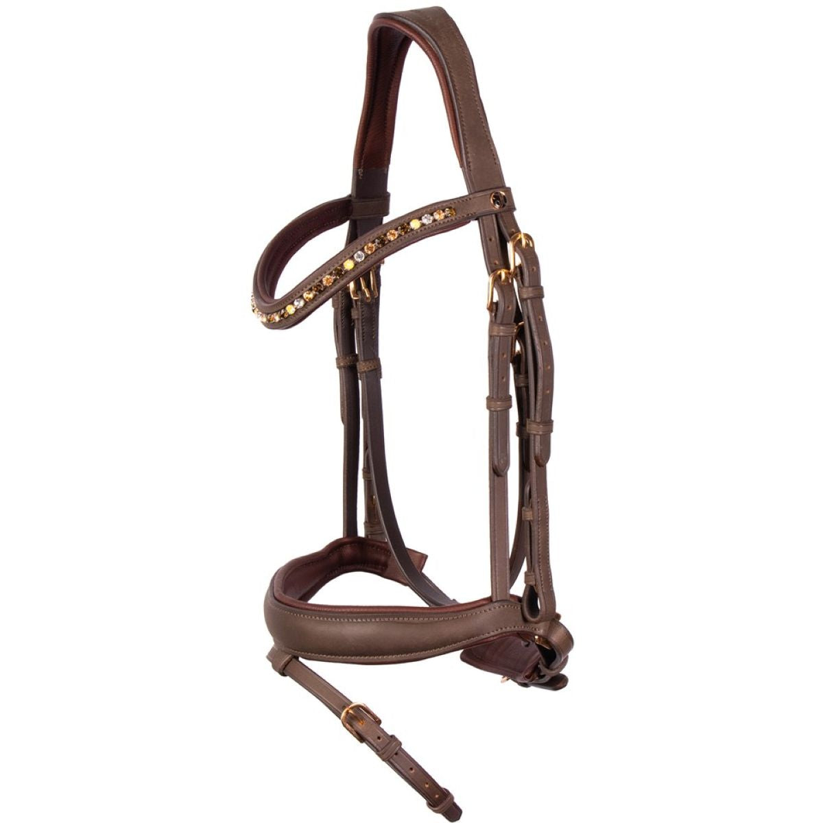 Harry's Horse Brida Bombastic Crystals Marron