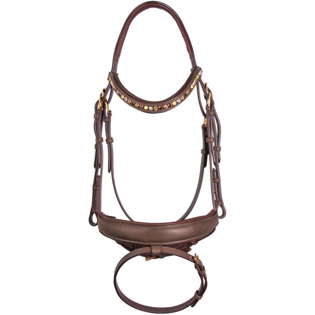 Harry's Horse Brida Bombastic Crystals Marron