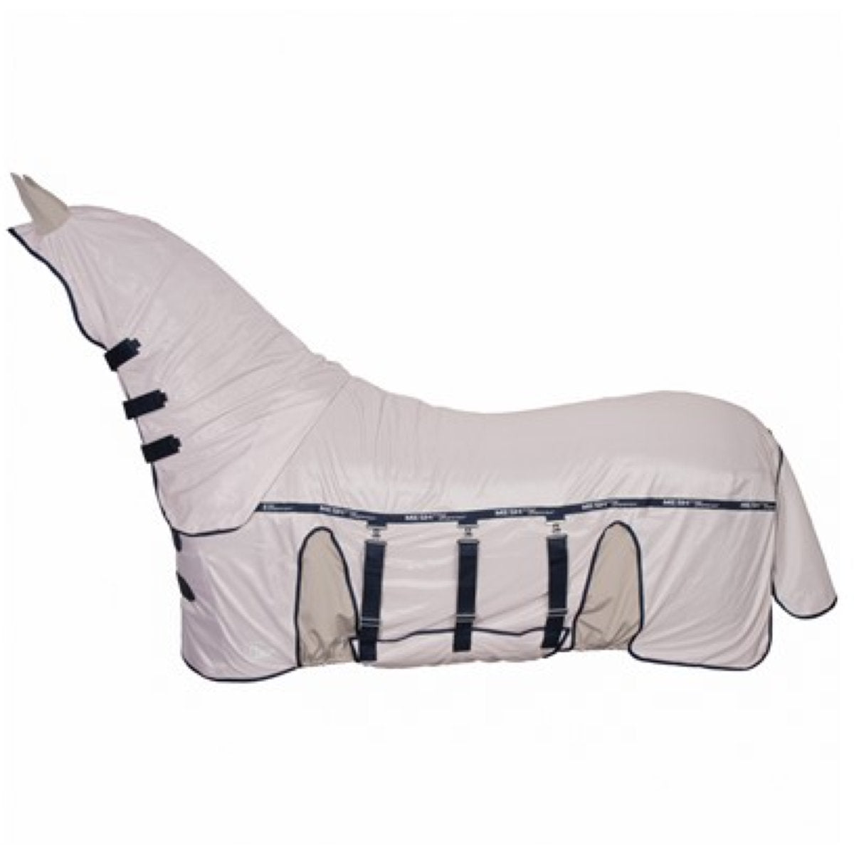 Harry's Horse Manta Antimoscas Mesh Pro Superior con cuello Taupe