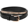 Harry's Horse Cinturón Sparkling Arrow Cuero Negro/Oro rosa