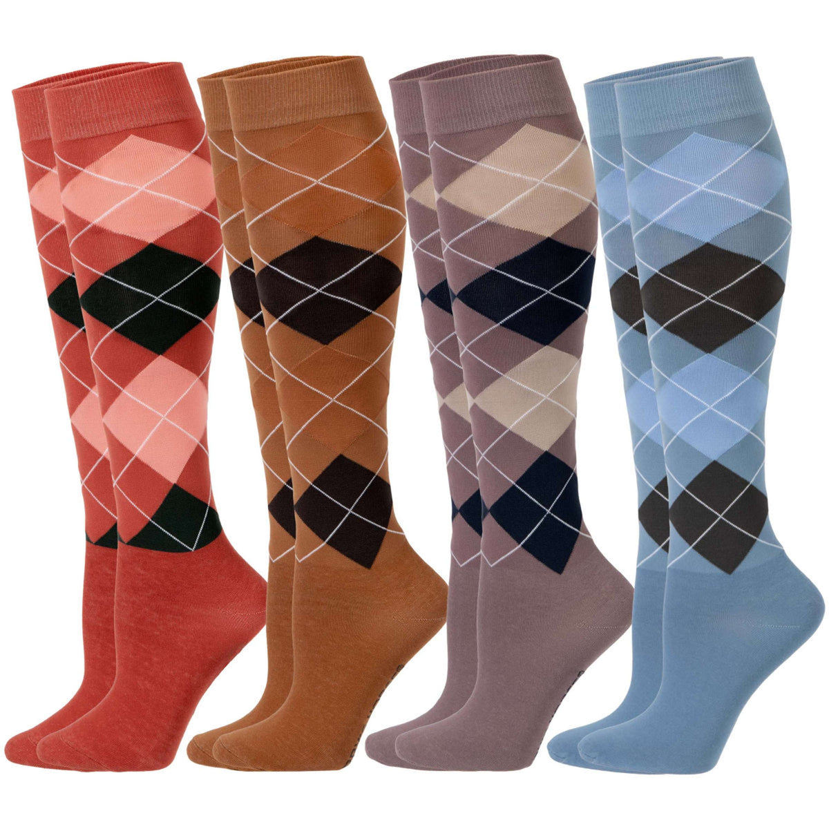 Harry's Horse Calcetines de Equitación Argyle Flint