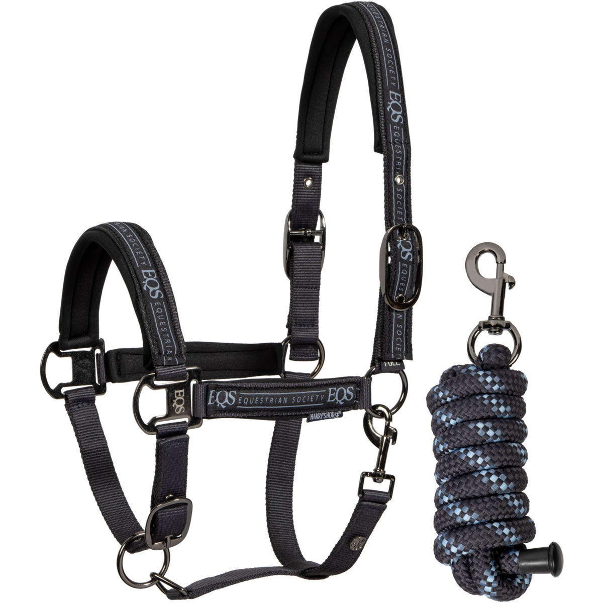 Harry's Horse Juego de Cabestro EQS Black-Sand