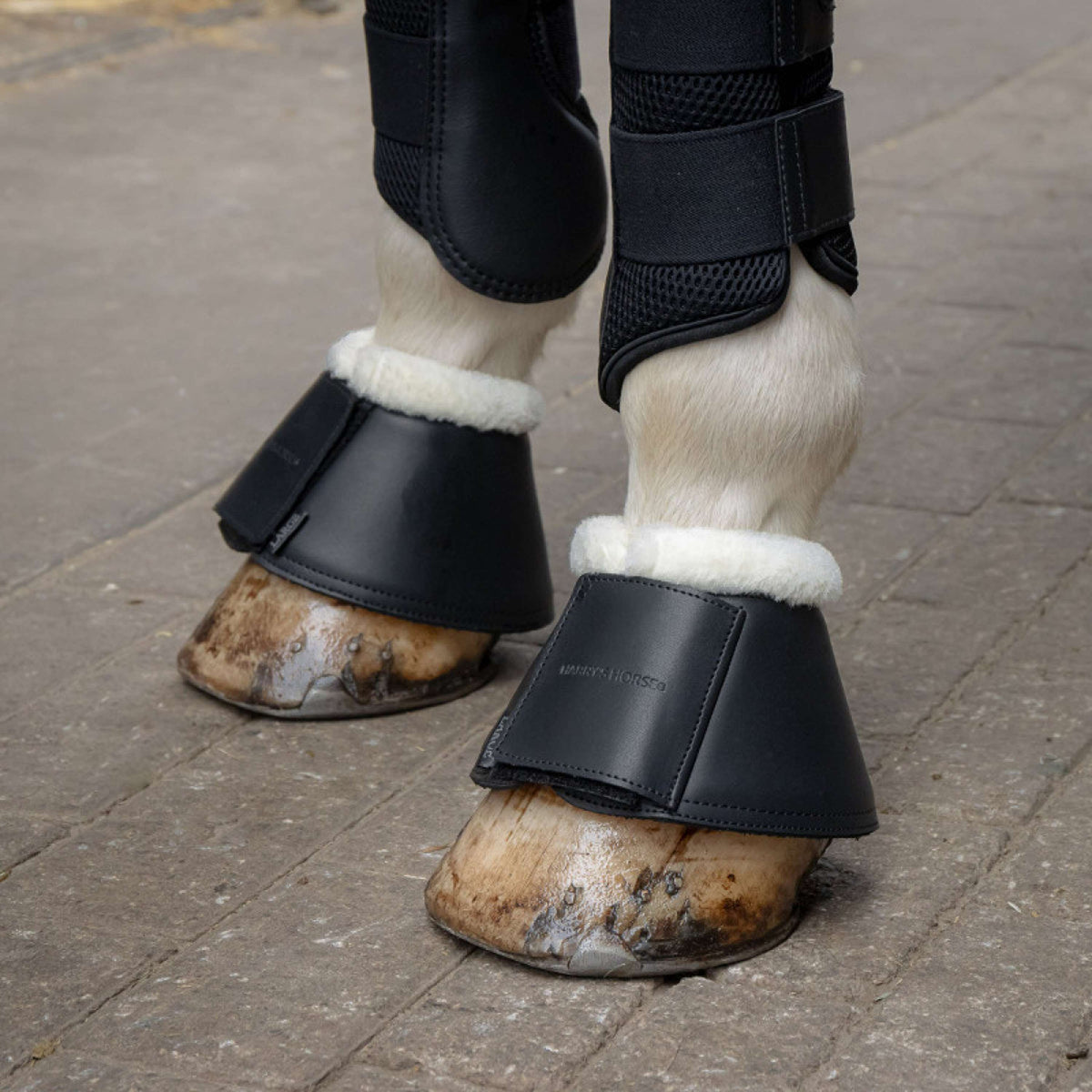Harry's Horse Botas para Caballos Excellent Faux Fur Negro