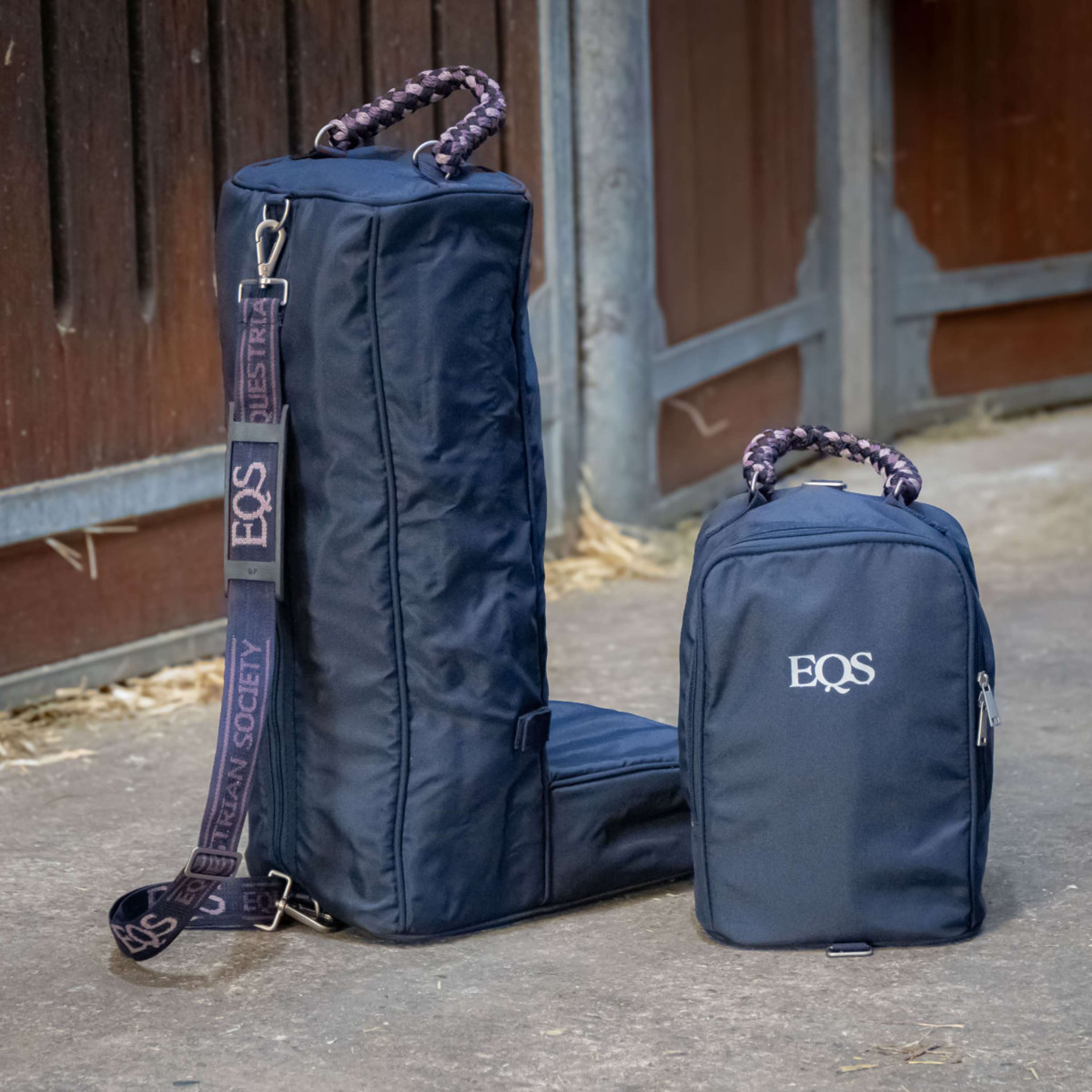 Harry's Horse Bolsa para Botas EQS AW26 con Bolsa de Captura Desmontable Dark Navy