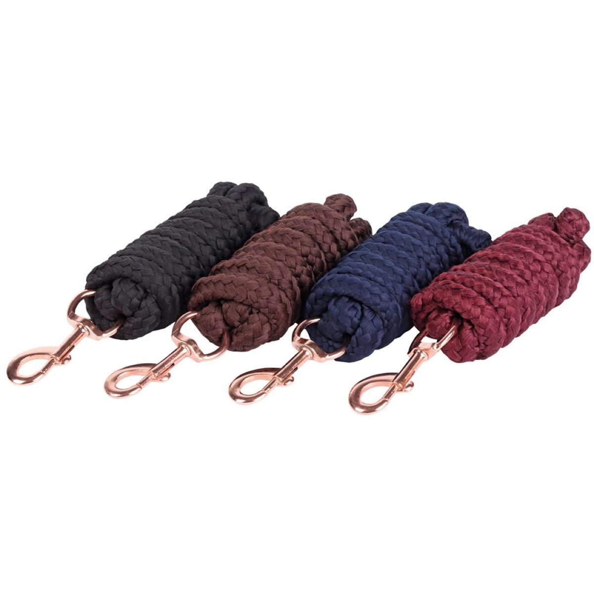 Harry's Horse Cuerda de Cabestro Soft Musketon Rosegold 1.8m Bordeaux