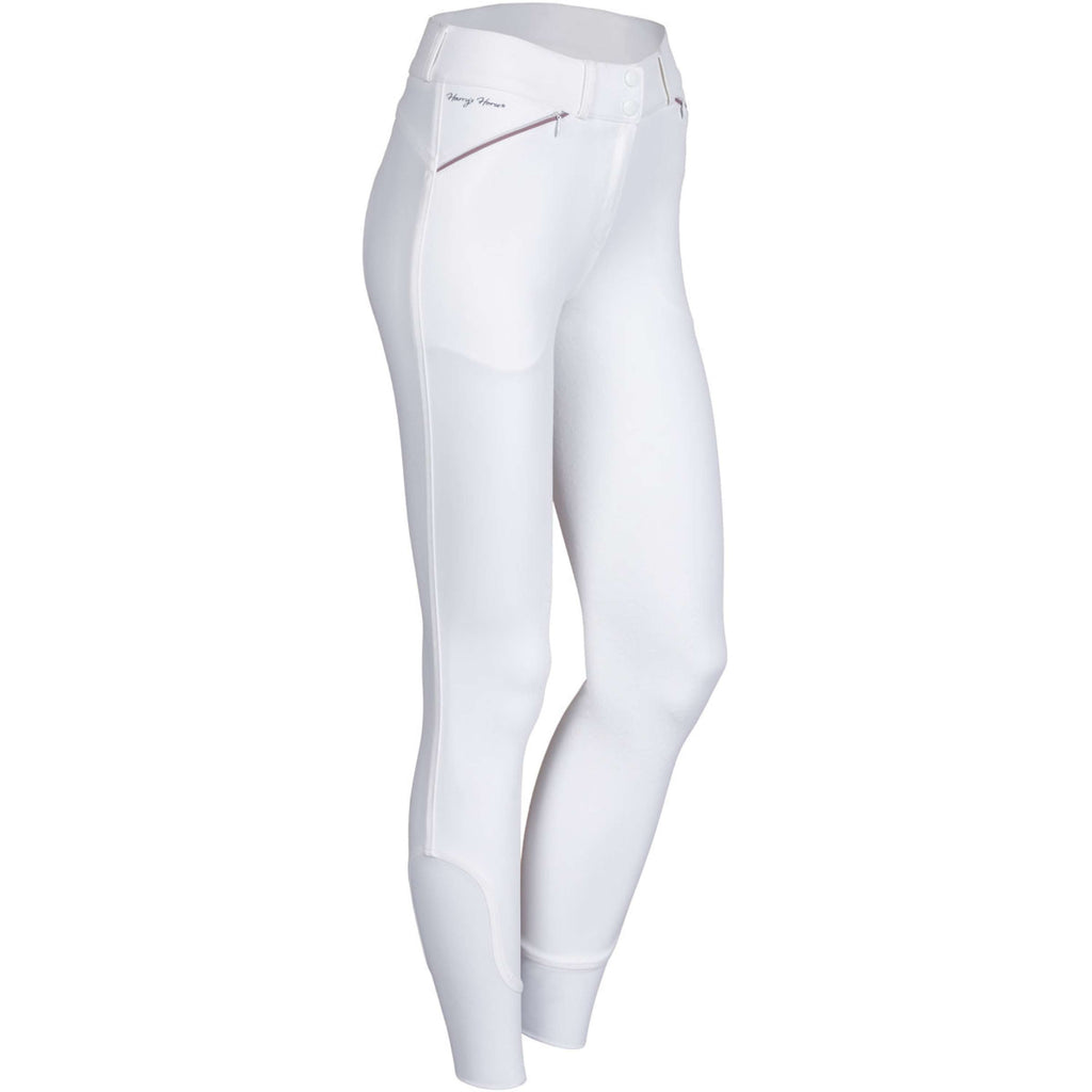Harry's Horse Pantalón de Equitación Mauve Blush Full Grip Blanco