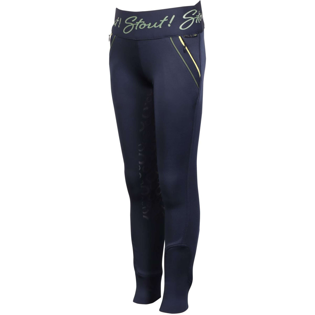 Harry's Horse Legging de Equitación Equitights STOUT! Lime Full Grip Navy