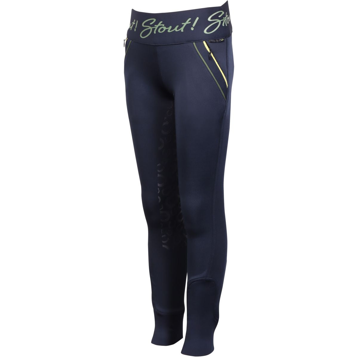 Harry's Horse Legging de Equitación Equitights STOUT! Lime Full Grip Navy