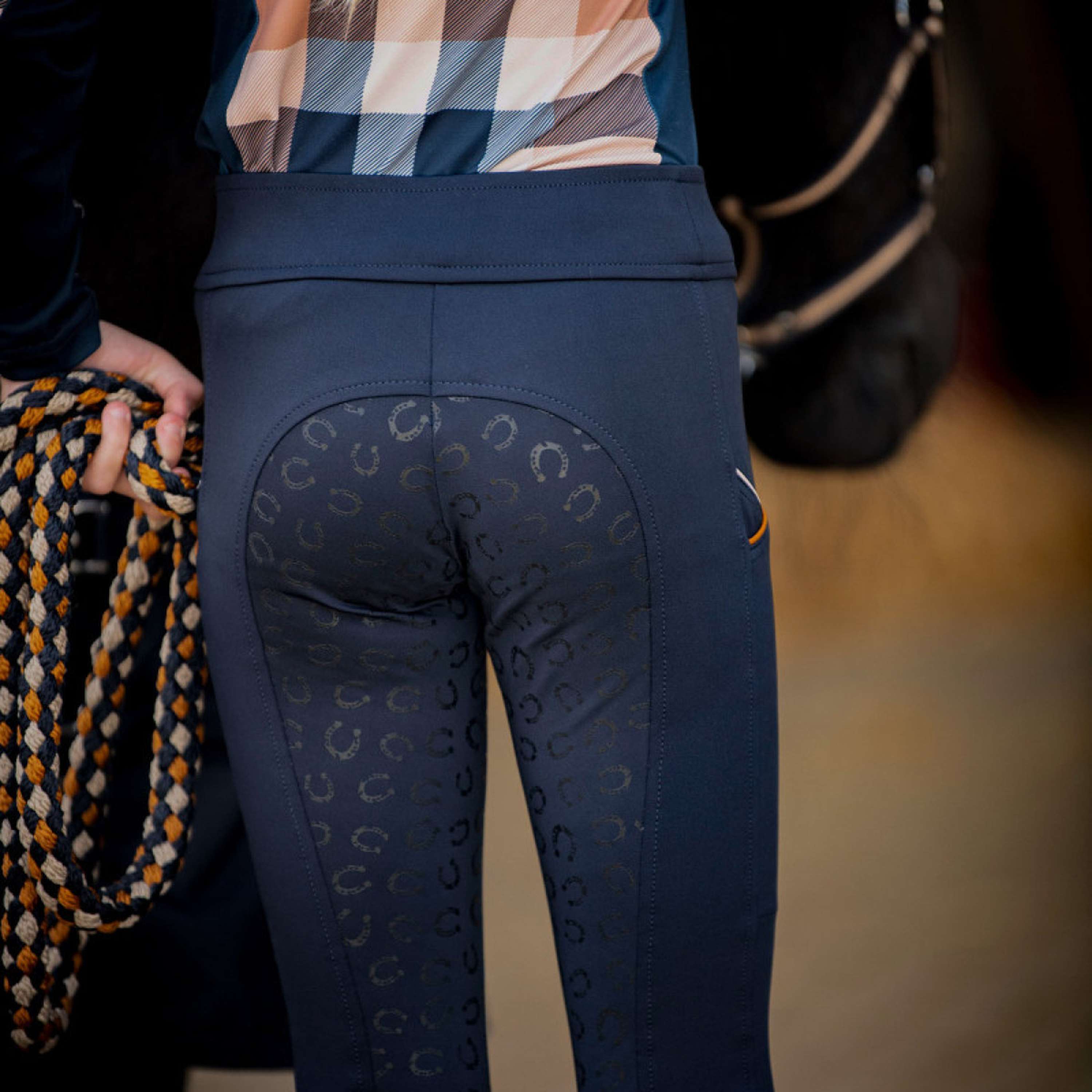 Harry's Horse Legging de Equitación STOUT! Maverick Full Grip Total Eclipse